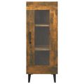 vidaXL Komoda dymový dub 34,5x34x90 cm spracované drevo