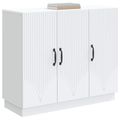 vidaXL Servírovacia skriňa Biela 89 x 34,5 x 77 cm Kompozitné drevo