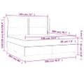 vidaXL Posteľný rám boxsping s matracom tmavozelený 180x200 cm zamat