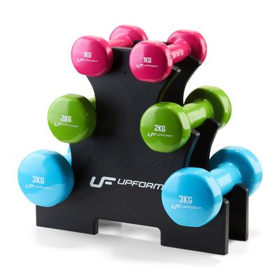 Sada vinylových činiek so stojanom UpForm UFDS 12 kg