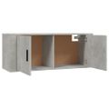 vidaXL Nástenné TV skrinky 2 ks betónovo-sivé 100x34,5x40 cm