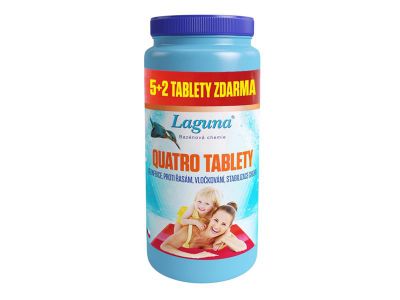 Multifunkčné tablety na chlórovú dezinfekciu bazénovej vody LAGUNA 4v1 Quatro 1,4 kg