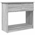 vidaXL konzolový stolík so zásuvkami sivý sonoma 85,5x38,5x74,5 cm