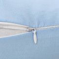 vidaXL Tehotenský vankúš v tvare písmena J 54x(36-43) cm, modrý