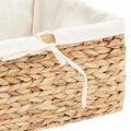 vidaXL Úložné košíky 3 ks Vodný hyacint 40 x 30 x 18 cm Prírodná