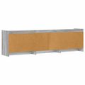 vidaXL TV skrinka 168 x 33 x 47 cm Sivý Sonoma Kompozitné drevo