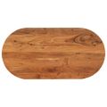 vidaXL Stolová doska 120x60x3,8 cm oválna masívna akácia
