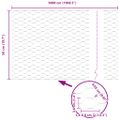 vidaXL Hexagonálny plot 0,5 x 50 m Pozinkovaná oceľ Strieborná