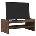 vidaXL Stojan na monitor hnedý dub 50x27x20 cm kompozitné drevo