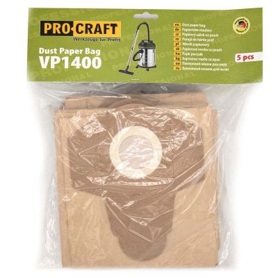 Vrecká do vysávača PROCRAFT VP1400 5 ks