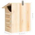 vidaXL Domček pre netopiere masívne jedľové drevo 30x20x38 cm