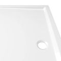 vidaXL Obdĺžniková sprchová vanička z ABS biela 80x90 cm