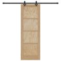 vidaXL Posuvné dvere ORKDAL 73,5 x 211 cm Borovicový masív Prírodná