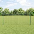 vidaXL Euro oplotenie s pilierom 10 x 1 m PVC potiahnutá oceľ Zelená