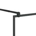 vidaXL Sprchová zástena z priehľadného ESG skla 90x195 cm čierna