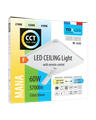 LED stropní svítidlo TR-615S - MANA 60W 5700lm 53x53cm CCT + ovladač Trixline