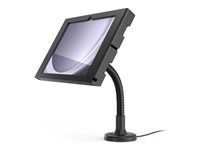 Compulocks Surface GO 1-4 Gen Apex Enclosure Flex Arm Mount Black - Stojan - odkrytá predná/zadná kamera a senzory - pre tablet - flex arm mount - uzamykateľný - kovový rám - čierna - pre Microsoft Surface Go, Go 2, Go 3, Go 4 for Business
