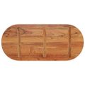 vidaXL Stolová doska 90x40x3,8 cm oválna masívna akácia