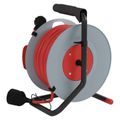 Predlžovací kábel EMOS P19125 na bubne 25 m / 1 zásuvka / červený / PVC / 230 V / 1,5 mm2