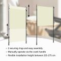 vidaXL Vonkajšia zatemňovacia roleta krémová 120x270 cm