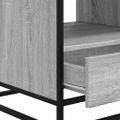 vidaXL Konferenčný stolík sivá sonoma 100x50x45cm kompozitné drevo+kov