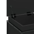 vidaXL Úložný box s vekom čierny 40x40x51,5 cm kompozitné drevo