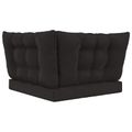 vidaXL Vankúš na vonkajšiu pohovku Polyester Čierna 68,5 x 68,5 cm