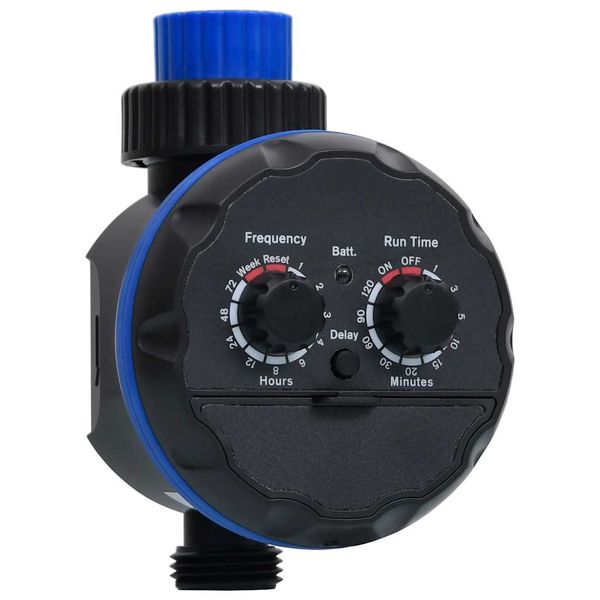 vidaXL Časovač zavlažovania s jedným výstupom a guľovými ventilmi