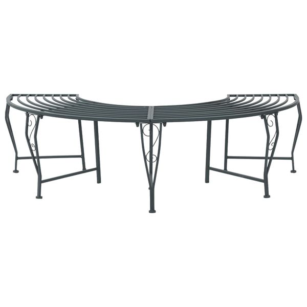 vidaXL Stromová lavička 4-Počet miest 160 x 80 x 44 cm Oceľ