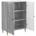 vidaXL Servírovacia skriňa Sivá sonoma 66 x 34,5 x 90 cm