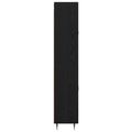 vidaXL Highboard Čierny dub 69,5 x 34 x 180 cm Kompozitné drevo
