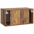 vidaXL Nástenná TV skrinka 59,5 x 31 x 30 cm Staré drevo