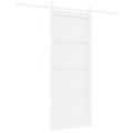vidaXL Posuvné dvere ORKDAL 83 x 202 cm Borovicový masív Biela