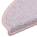 vidaXL Samolepiace nášľapy vzhľad sisalu 30 ks 56x17x3 cm ružová