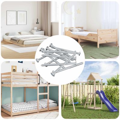 vidaXL Skrutka 12 pcs Strieborná M6 x 85 mm Oceľ