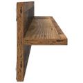 vidaXL Stenné police 4 ks Staré drevo 80 x 11,5 x 18 cm