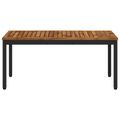 vidaXL Konferenčný stolík Prírodná a čierna 50 x 100,5 x 45 cm