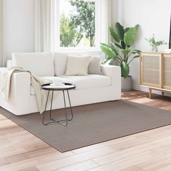 vidaXL Kusové koberce Štvorcový LUGO Sivohnedá 120 x 120 cm Polyester