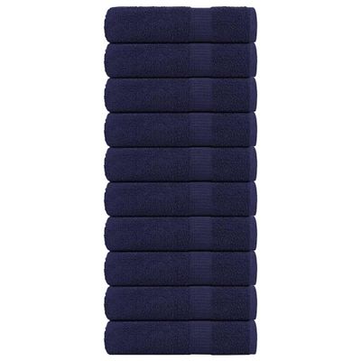 vidaXL Sprchové osušky FROGN 10 ks námornícka modrá 70x140 cm 360 g/m²