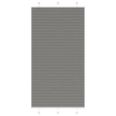 vidaXL plisovaná roleta antracit 105x200 cm Šírka látky 104,4 cm