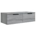 vidaXL Nástenné skrinky 2 ks sivé sonoma 68x30x20 cm spracované drevo