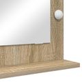 vidaXL Toaletné zrkadlo Sonoma dub 70 x 50 x 18 cm Obdĺžnikový