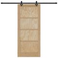 vidaXL Posuvné dvere ORKDAL 86 x 198,5 cm Borovicový masív Prírodná