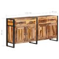 vidaXL Komoda 172x35x80 cm, akáciový masív s medovým náterom