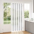 vidaXL Záves proti hmyzu z chenille Svetlo šedá a biela 90 x 220 cm