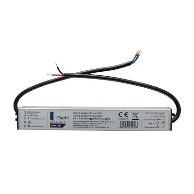 Zdroj spínaný pre LED 12V/50W GETI LPV-50