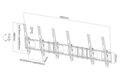 Neomounts NS-WMB300PBLACK/Držák displeje/na stěnu/40-52"/menu board vertikální sklopný/VESA 400X600/nosn. 3x50kg/3 disp Držák, VESA, nástenný, pro tri ploché monitory/TV, úhloprícka 40"-52", náklon 10°, rotace 6°, nosnost 3× 50kg, cerný