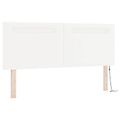 vidaXL Posteľ s pružinovým rámom Biela 160 x 200 cm Umelá koža