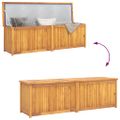 vidaXL Záhradný box 175x50x55 cm, tíkový masív