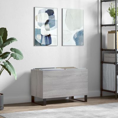 vidaXL Skrinka na platne sivá sonoma 74,5x38x48 cm kompozitné drevo